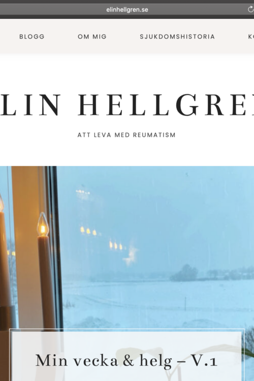 Ny bloggsida – ELINHELLGREN.SE